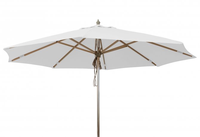 parasoll stål vit,formlagret